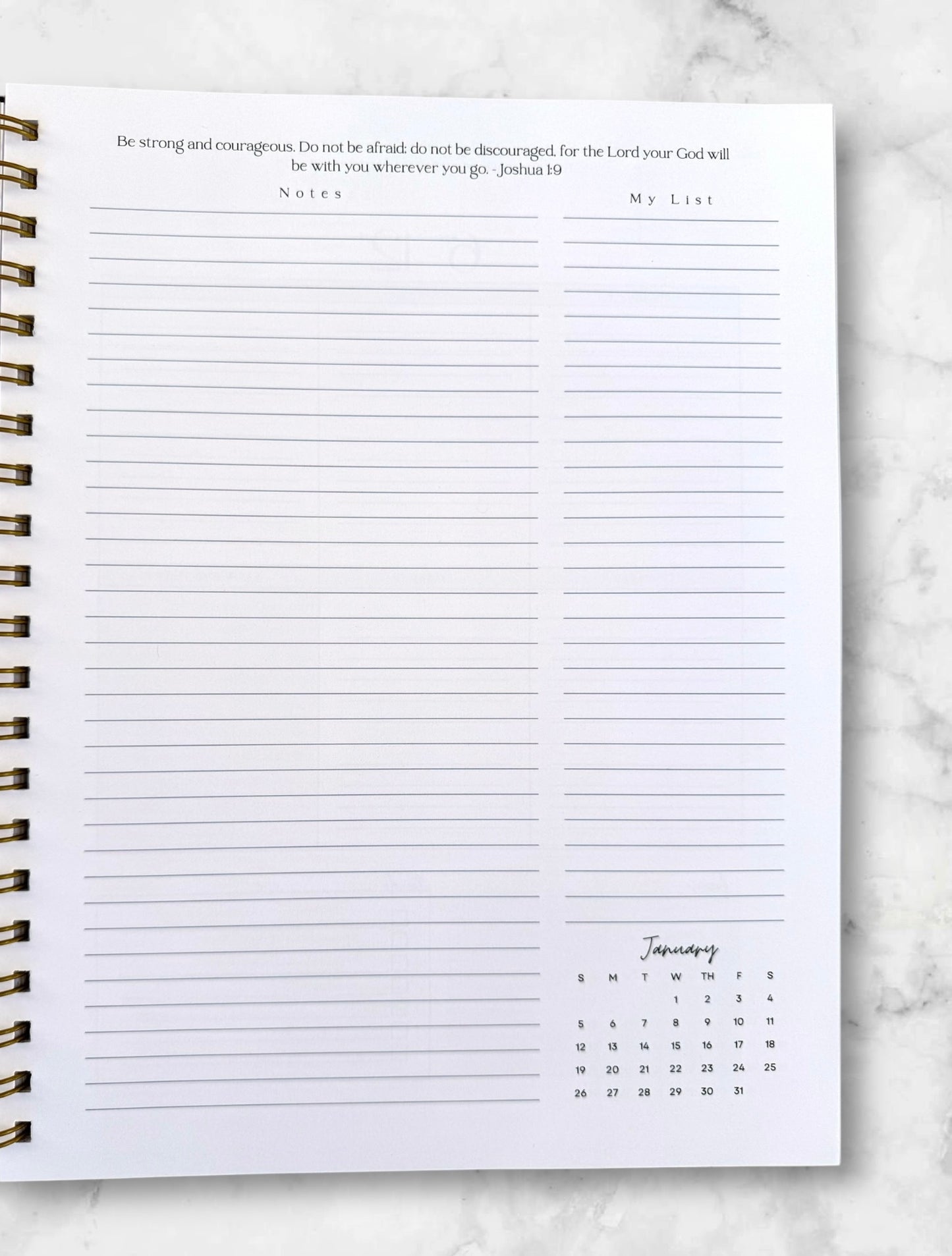 2026 Weekly Planner 6.5 x 8.5”